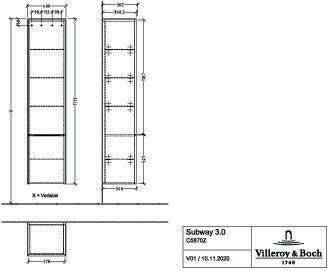 Villeroy & Boch C58701VE Mobili da bagno