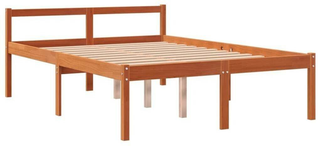 vidaXL Senior bed solid pine wood 135x190cm (844153) Letti