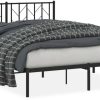 Letti vidaXL Bed frame with headboard metal 150x200cm (374439)