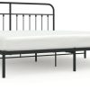 vidaXL Bed frame with headboard metal 193x203cm (352584) Letti