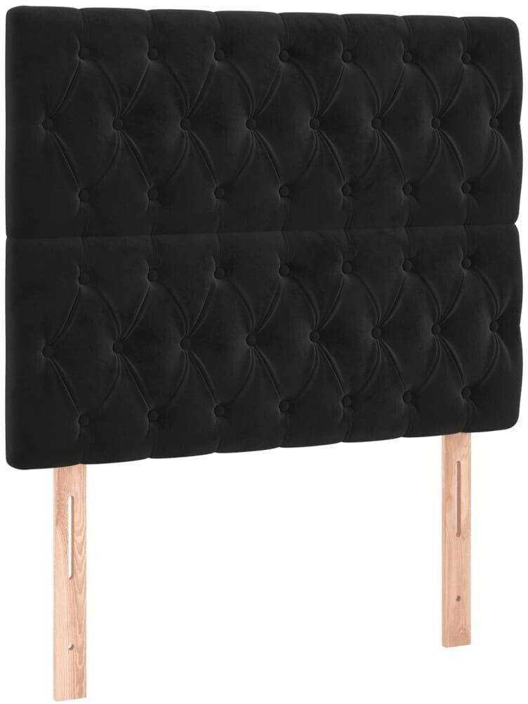 vidaXL LED headboard 90x7x118/128cm velvet (3122798) Letti