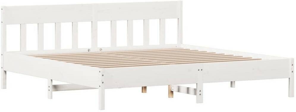 Letti vidaXL Solid wood bed with headboard pine 180x200cm (3216204)