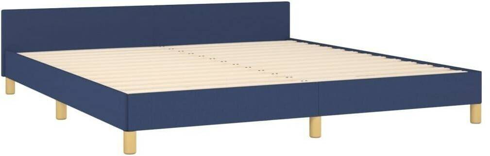 vidaXL Bed frame with headboard 160x200cm fabric (347429) Letti