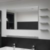 vidaXL Wall mirror with 5 shelves silver 100×60 cm Specchi