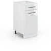 VICCO Drawer base cabinet Fame-Line 40 cm white/white high gloss modern Mobili da cucina