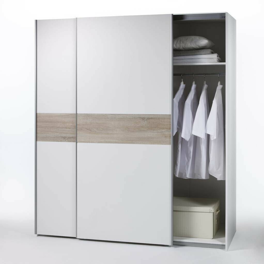 Pol Power Puls 170x195cm White/Oak Armadi guardaroba