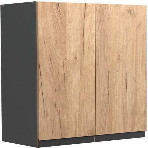 VICCO Wall cabinet R-Line 60 cm anthracite/oak without handles Mobili da cucina