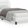 vidaXL Bed frame with headboard 80x200cm faux leather (3207961) Letti