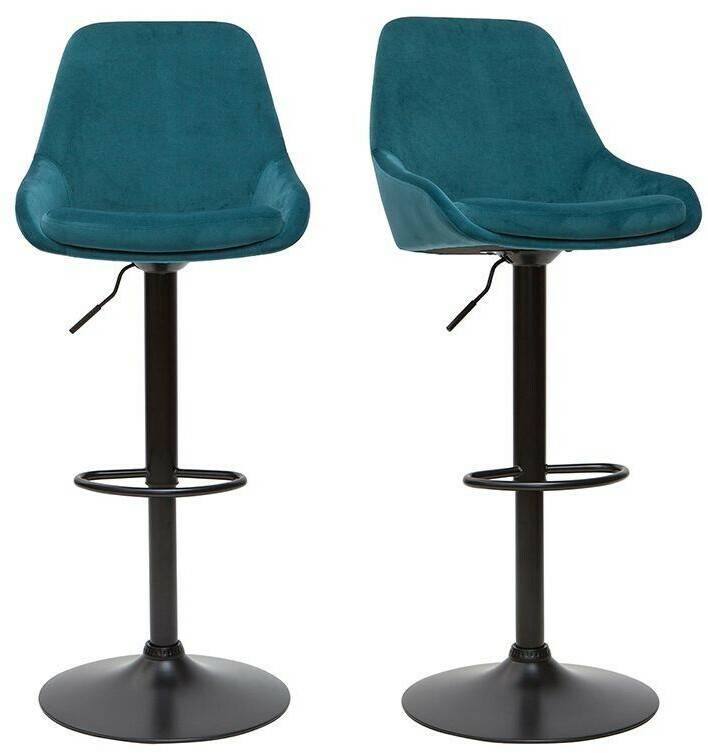 Miliboo Holo Barstools Velvet (Set of 2) Mobili bar