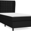 vidaXL Box spring bed with mattress 90x190cm fabric (3128247) Letti