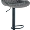 Mobili bar CLP Bar stool Minosa velvet dark gray (321061)