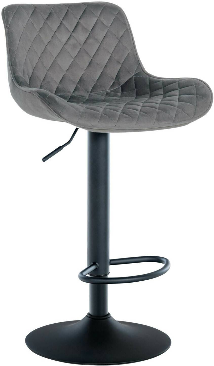 Mobili bar CLP Bar stool Minosa velvet dark gray (321061)