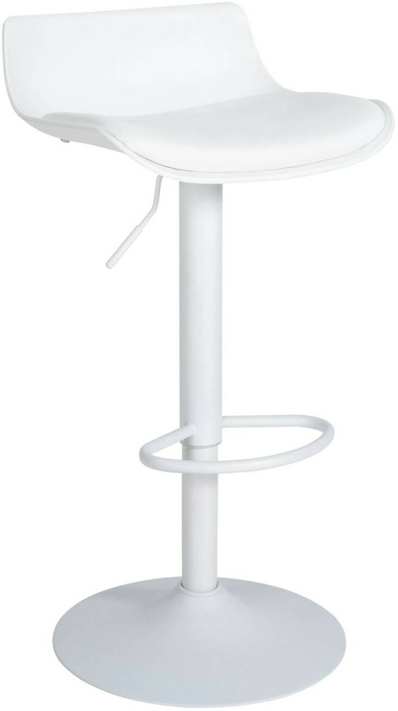 CLP Bar stool Aveiro artificial leather white (321571) Mobili bar