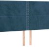 vidaXL LED headboard 200x5x118/128cm velvet (3122354) Letti