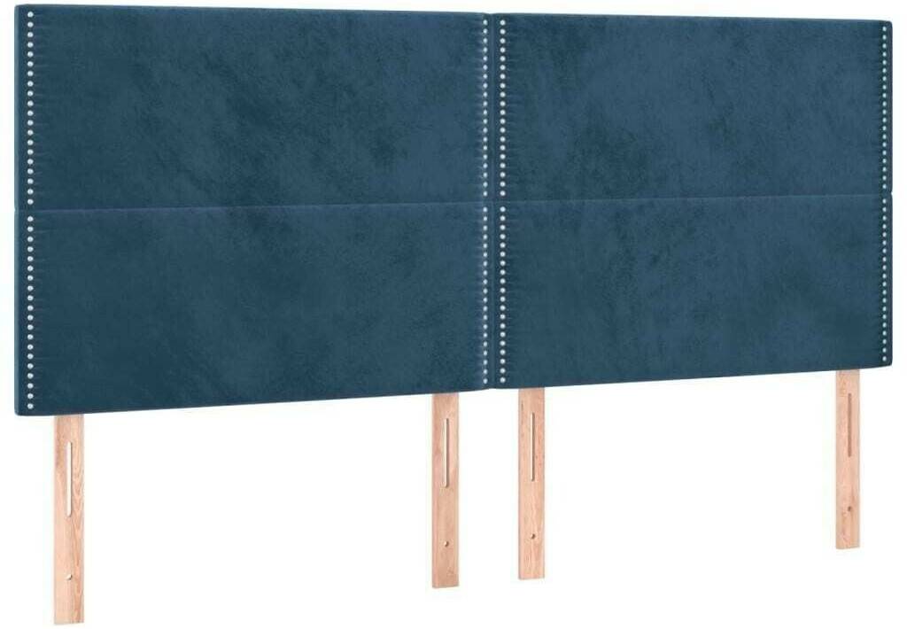 vidaXL LED headboard 200x5x118/128cm velvet (3122354) Letti