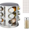 Relaxdays Stainless steel spice carousel Portaspezie