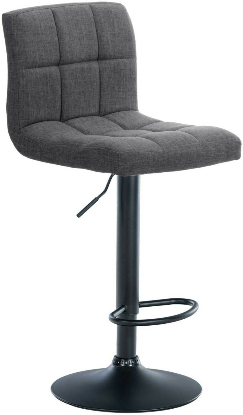 CLP Bar stool Calma fabric black light gray (322479) Mobili bar