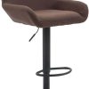 CLP Bar stool Braga fabric brown (102017303) Mobili bar