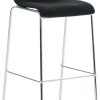 CLP Bar stool Hover fabric 4-foot frame chrome black (301331) Mobili bar