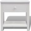 vidaXL Modern Bedside Table With Drawer & Shelf Storage Comodini