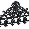 Cassettine portachiavi Relaxdays 2 x black cast iron coat rack 17x35x3,5 cm black (10040719-0)