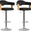 Mobili bar vidaXL 2 pcs bar stools bentwood and black (327336)