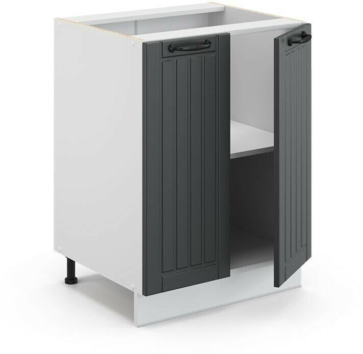 Mobili da cucina VICCO Vanity unit Fame-Line 60 cm white/dark gray country house