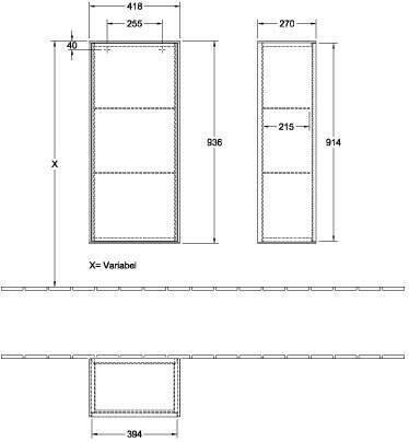 Mobili da bagno Villeroy & Boch F56000GK