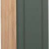 VICCO Wall cabinet Fame-Line 30 cm oak/green-gold country house Mobili da cucina