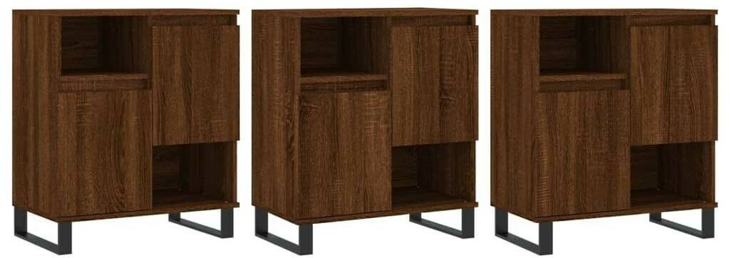 Cassettiere vidaXL Sideboards 3 pcs. wood material 180x70cm (3190164)