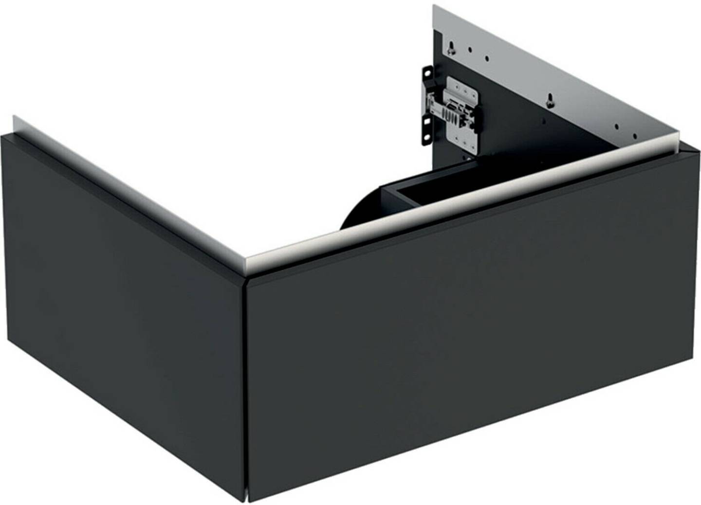 Geberit ONE vanity unit for washbasin with 1 drawer 59.2 x 26.6 x 47 cm lava matt lacquered (505071003) Mobili sottolavabo