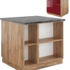 VICCO Fame-Line 90cm without worktopOak bordeaux red Mobili da cucina