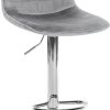 CLP Bar stool Lex velvet chrome gray (321894) Mobili bar