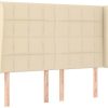 Letti vidaXL Headboard with ears 147x23x118/128cm fabric (3117959)