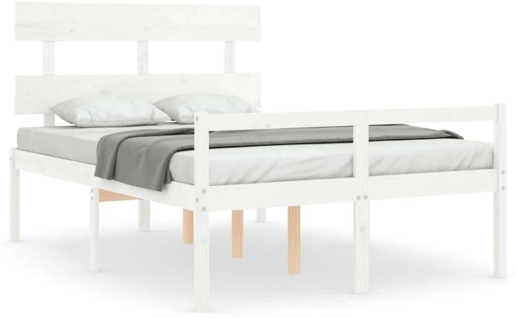 vidaXL Senior bed with headboard solid wood 120x200cm (3195347) Letti