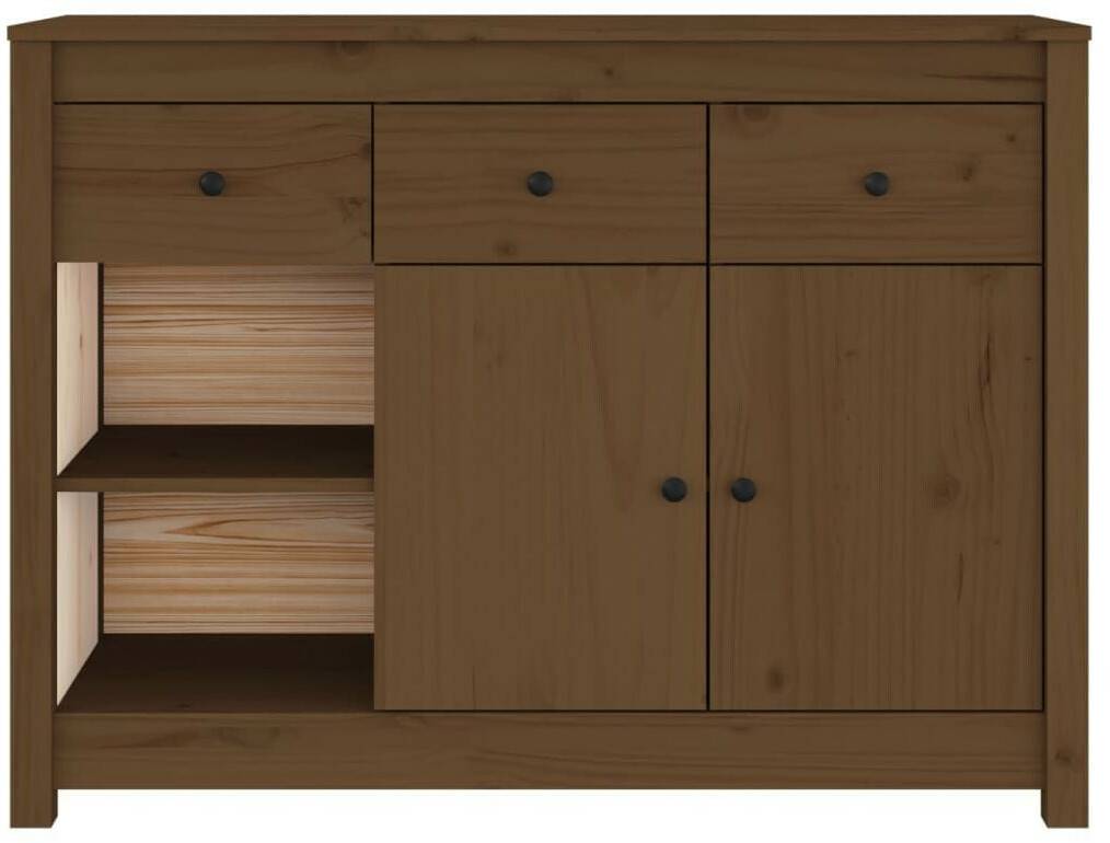 vidaXL Sideboard solid pine wood 100x74cm (814557) Cassettiere