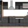 VICCO R-Line 300cmoak anthracite high gloss (37158) Cucine componibili