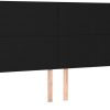 vidaXL Headboard with ears 163x16x118/128cm fabric (3119308) Letti