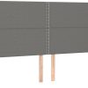 vidaXL LED headboard 183x16x118/128cm fabric (3123923) Letti