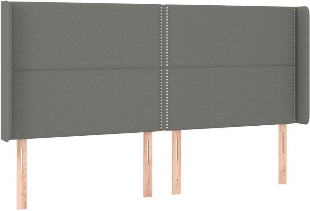 vidaXL LED headboard 183x16x118/128cm fabric (3123923) Letti