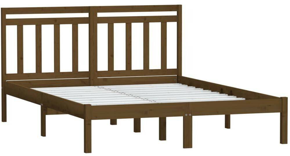 vidaXL Solid wood bed pine 120x200cm (3100587) Letti