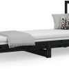 vidaXL Daybed extendable solid pine wood 90x200cm (3108321) Letti