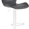 Mobili bar CLP Bar stool cork faux leather white black (313190)