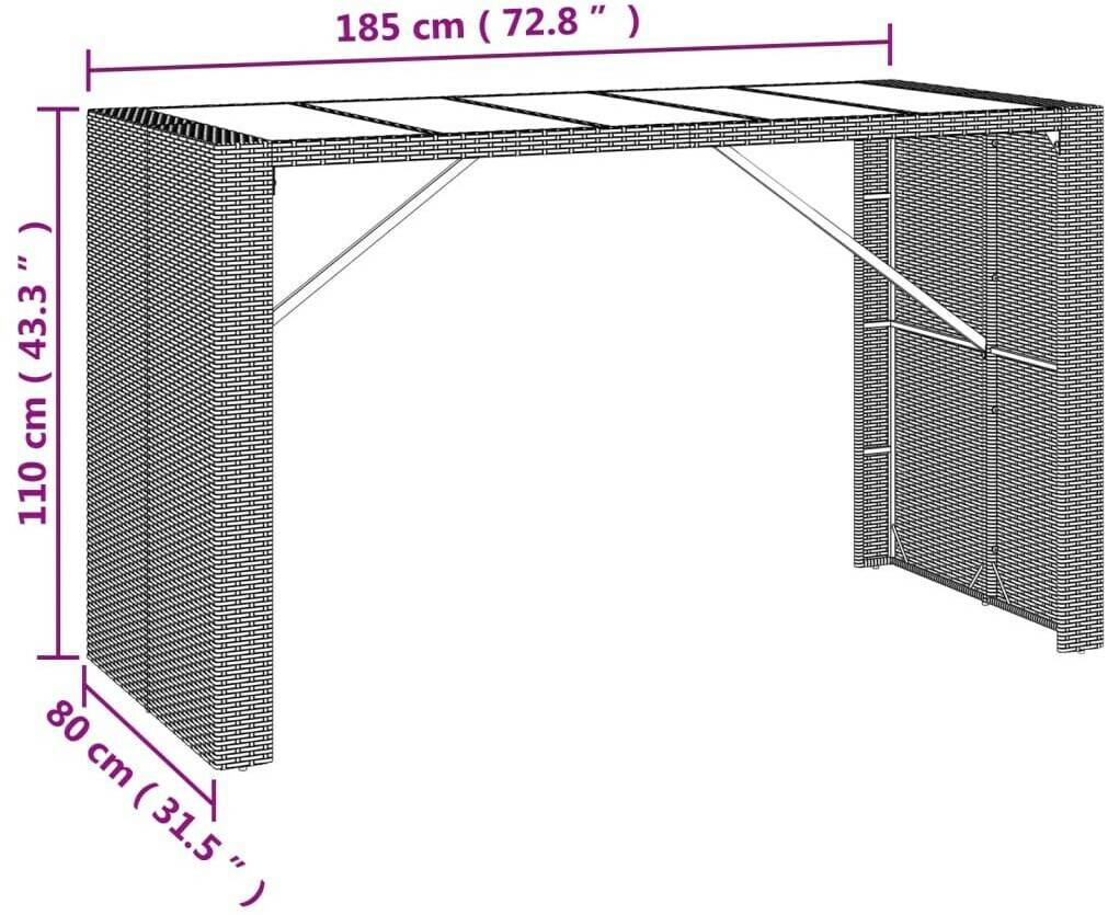 vidaXL 362600 Mobili bar