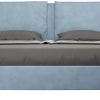 ITYhome Letto senza rete imbottito 200x200 microfibra azzurro Appia - blu Legno lavorato VE2020APPI033-SR Letti