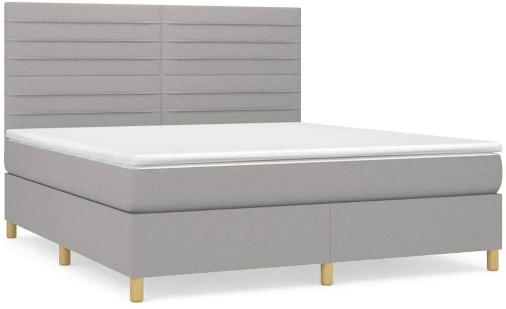 Letti vidaXL Box spring bed with mattress 180x200cm fabric (3142433)