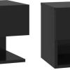 Comodini vidaXL Wall Bedside Tables Wood 2 pcs.810956