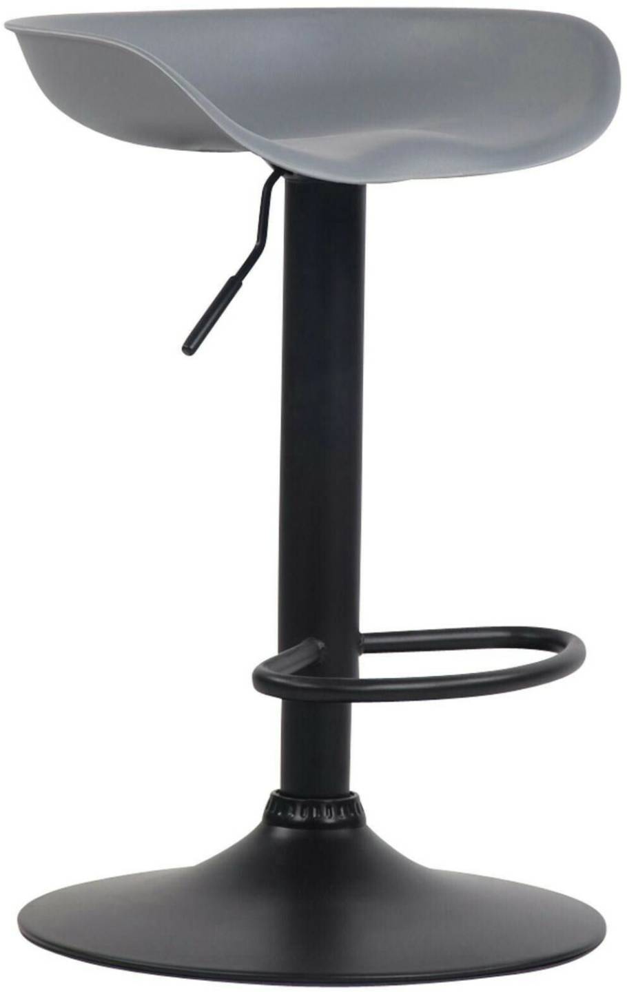 CLP Bar stool Anaheim plastic black gray (316568) Mobili bar