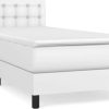 vidaXL Box spring bed with mattress 100x200cm (3141108) Letti