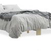 Letti vidaXL Bed frame made of wood material metal 135x190cm (845893)